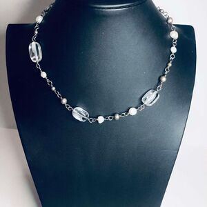 3590 SILPADA RETIRED Sterling Silver 925 Pearls Silver Crystal Necklace N1602